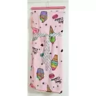Juicy Couture Premium Pink Plush Throw Blanket Ice Cream/Macaroon/Popcorn 50x70"