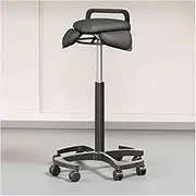 Adjustable Saddle Salon Stool Gas Lift Chair,PU Leather Rolling Stool,Swivel Saddle Chair(B)
