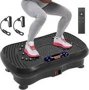 Vibration Plate Exercise Machine, Vibration Plate with Bluetooth and LED Display，120 Adjustable Speed，Full Body Vibration Plate for Lymphatic Drainage，Vibration Platform Machines for Weight Loss