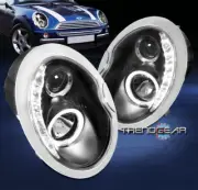 For 2002-2006 Mini Cooper LED Halo Projector Headlight Headlamp Lamp Black LH+RH (for: Mini)