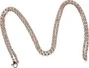 [COOPHYA] Collarbone Necklace Jewelry Necklace Chain Circle Chain Eyeglass Chain The Chain Pearl Figaro Necklace Anklet Extender Gold Mens Brass Chain Necklace Silver Stainless Steel