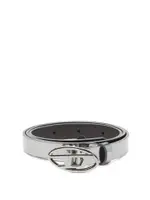 [Diesel] Diesel-Silver Leather Belt-Donna 80
