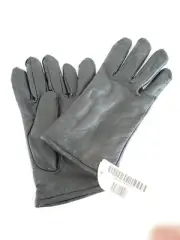 GLOVEMASTERS Black Size 8 Leather Gloves Polyester Wool Lining New