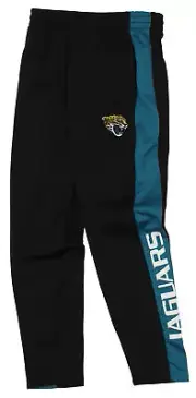 OuterStuff NFL Youth Boys Side Stripe Slim Fit Performance Pant, Jacksonville Ja