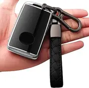 Sindeda for New Mazda Key Fob Case Cover with Keychain 4-Buttons