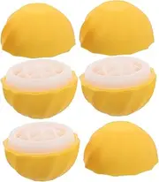 GANAZONO 5 Pcs Round Lip Gloss Containers Stylish Portable Bottles Refillable Squeeze Tubes for Easy The Go Use for Travel
