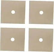 LIFKICH 4Pcs Non Stick Gas Stove Burner Covers Reusable Hob Clean Mat Easy to Trim Protector for Gas Cooktops Safe Up to Dishwasher Safe Fits Gas Hobs