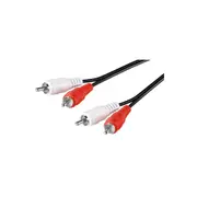 Goobay Stereo RCA Cable 2x RCA for Speakers/Amplifiers/DJ Mixing Consoles