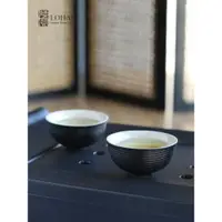 在飛比找ETMall東森購物網優惠-陸寶陶瓷杯品茗杯單茶杯個人主人杯茶具可配單壺茶組多款喝茶小杯