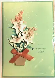 Hallmark Signature EASTER Blessings and Love Lilies Card with Envelope