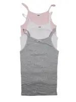 Girls 3 Pack Tradie Singlets