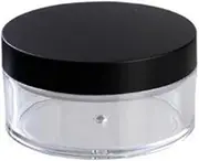 Teensery 2 Pcs 50G 50ml Plastic Empty Powder Puff Case Face Powder Blusher Makeup Cosmetic Jars Containers With Sifter Lids