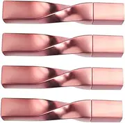 EXQUIMEUBLE 4Pcs Refillable Empty Mascara Tube with Wand Spiral Design for DIY Eyelash Castor Oil Travel Toiletry Containers Finish