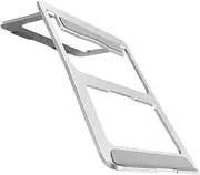 HONMEET Folding Laptop Stand Aluminum Alloy Multi Purpose Holder Portable Ergonomic Design for Desk Use Compact Durable Notebook Riser for Home Office Supports Comfortable