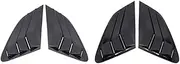 Compatible for Q3 Rear Side Window Louvers Cover Trims Air Vent Louvers Sun Shade Shutter Car Accessories 2011-2018 2019-2022 2023(for 2019-2024,Glossy Black)