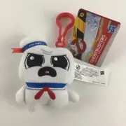 Ghostbusters Stay-Puft Marshmallow Man 4" Plush Stuffed Clip Hasbro 2020 w TAGS