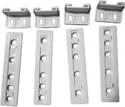 4-Piece Set for Fridge Door Slide Rail Mounting Kit Refrigerator Door Sliding Guide Integrated Cupboard Built in Kit