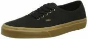 Vans Unisex AUTHENTIC LIGHT GUM BLACK Skate Shoes Mens 7.5 NEW SK8