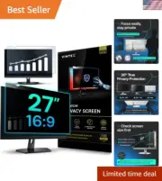 27 Inch 16:9 Computer Privacy Screen Filter for Widescreen Monitor and Laptop...
