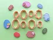 Elegant Frame Polymer Clay Cutter Set | | Unique Clay Cutters | Clay Tools