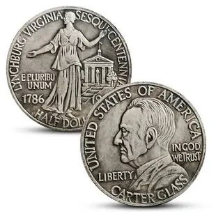 1786弗吉尼亞州林奇堡150周年紀念半美元銀幣 仿古錢幣外國硬幣