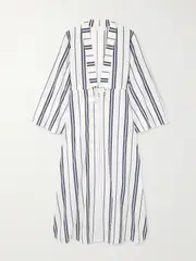 [DESTREE] DESTREE - Otani Striped Woven Coverup - White - small small White