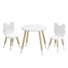3 Piece Kids Table and Chairs Set Activity Playing Study Children Desk Keezi