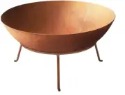 Firepits- 70Cm Fire Pit Portable round Bowl Camping Backyard Garden