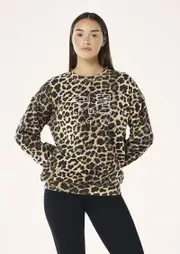 HEADS UP SWEAT IN LEOPARD, XL
