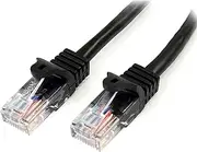 StarTech CAT5E / CAT5 Snagless Patch Cable, Black, 3 Meter Length