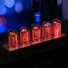 Nixie Tube Clock Walnut Digital Clock, Support Wi-Fi Time SYNC, Alarm & Timer, 1