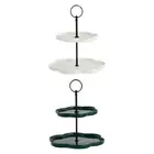 2 Tier Cupcake Stand Plate Display Stand Cake Stand Tiered Serving Tray for