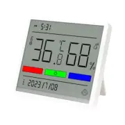 Digital Hygrometer Indoor Thermometer Humidity Meter with Time and Date Displ...