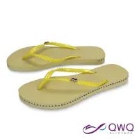 在飛比找momo購物網優惠-【QWQ】手工鑲鑽氣質水鑽夾腳涼拖鞋-施華洛世奇水晶元素-香