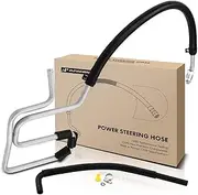 A-Premium Power Steering Return Line Hose Assembly Replacement for Chevrolet Cavalier 1996-2002 2nd Design with Straight Reservoir Tube