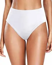 [Tempt Me] Womens High Cut High Waisted Bikini Bottoms Tummy Control Bathing Suit Bottoms Swim Bottom Swimsuit Bottom