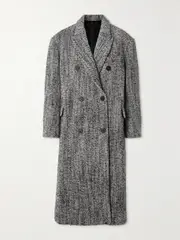 [Isabel Marant] Isabel Marant - Lojimiko Oversized Double-breasted Wool-blend Bouclé Coat - Multi - FR 36 FR 36 Multi