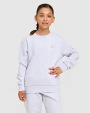 Kid's Cali Crew - LIGHT GREY MARLE - LIGHT GREY MARLE