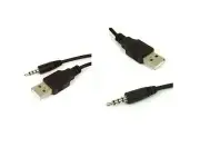 USB to 3.5mm Audio Headphone Jack Cable