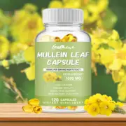 Mullein Leaf 1000mg - Lung Cleanse & Cough Relief, Detox, Respiratory Health