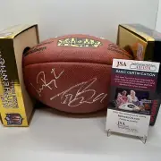 Drew Brees & Sean Payton Autographed Super Bowl XLIV 44 Wilson Duke Football JSA