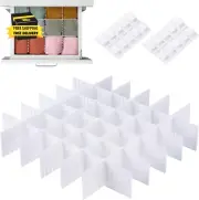 15Pc Drawer Dividers - Adjustable Organizers for Clothes, Underwear, Makeup, Kit