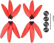 2Pair Quick Release Folding 3-Blade Propeller With Base Accessories Three Blade Propeller For D-JI Mavic Mini 2 Drone Accessories(Red)
