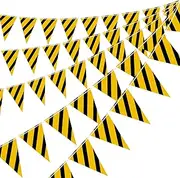 Construction Birthday Party Supplies, 5 Packs Construction Pennant Banner Decorations, Dump Truck Theme Flag Banner for Boy, Under Construction Party Bunting Banner Decor