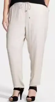 Eileen Fisher Silk Ankle Pants Bone 3X NWT $278