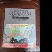 Whitman State Series Quarters 1999 - 2009 Large Collector's Map MFG. SEALED