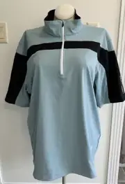 GALVIN GREEN BAY HALF ZIP WINDSTOPPER XXL VAPOR BLUE/BLACK XXL NEW WITH TAGS