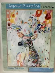 Jigsaw Puzzles 1000 Pieces for Adults & Kids Geometric Colorful Fantasy Deer New