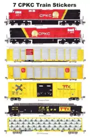 CPKC TTX Train 7 individual Stickers Andy Fletcher