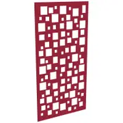 ProtectorAl 300-1200w x 1201-2400h Dark Red/Gloss White Squares Unframed Composite Deco Panel